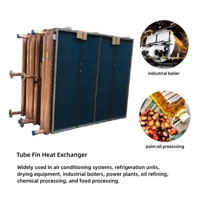 Tube Aluminium Fin Air Cooled Chiller Calor Exchanger Evaporator Condenser Coil For replacement